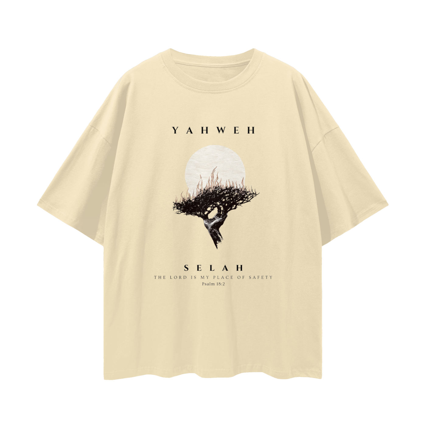 Yahweh Burning Bush - Oversized Tee