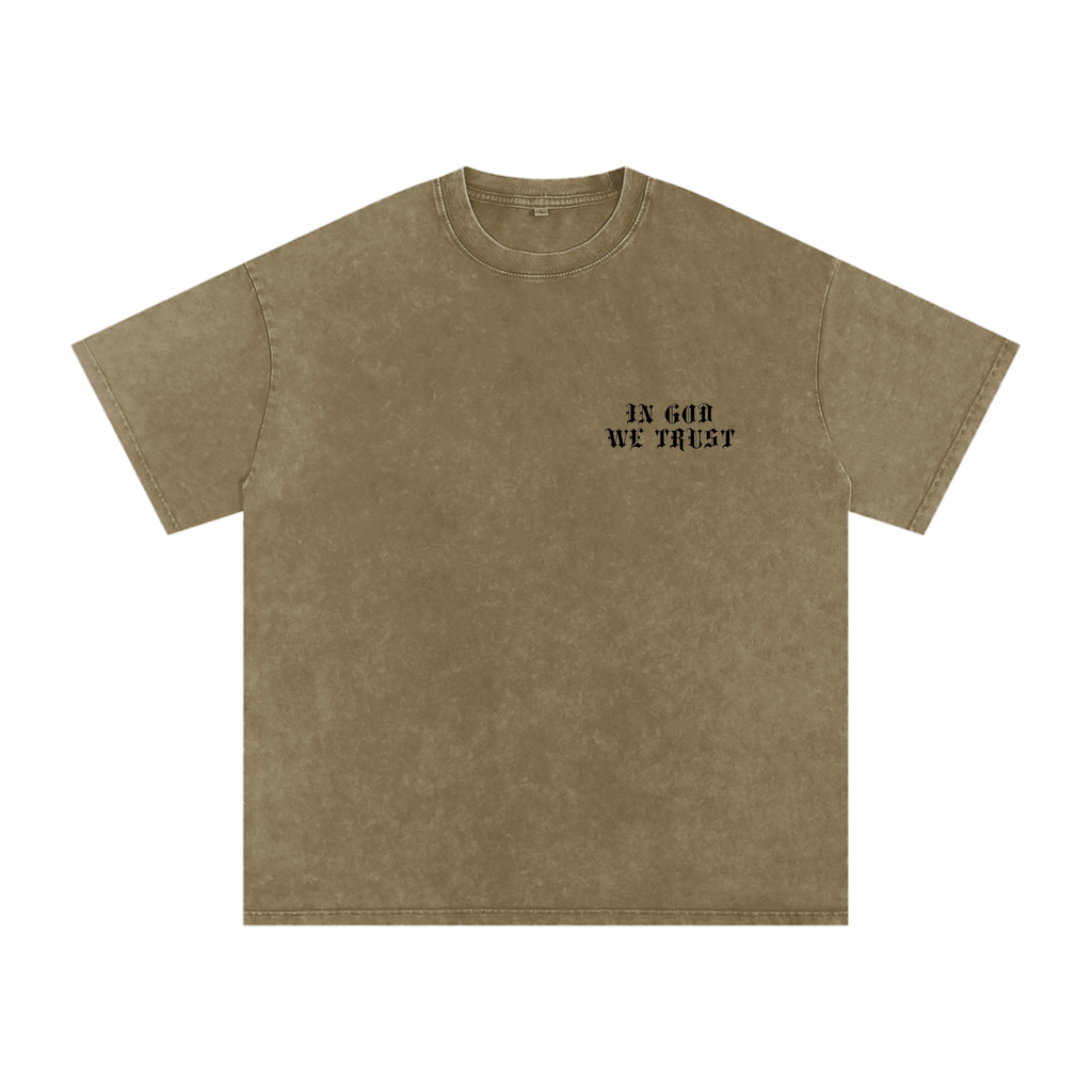 FEAR - Snow Washed Oversized Heavy Tee