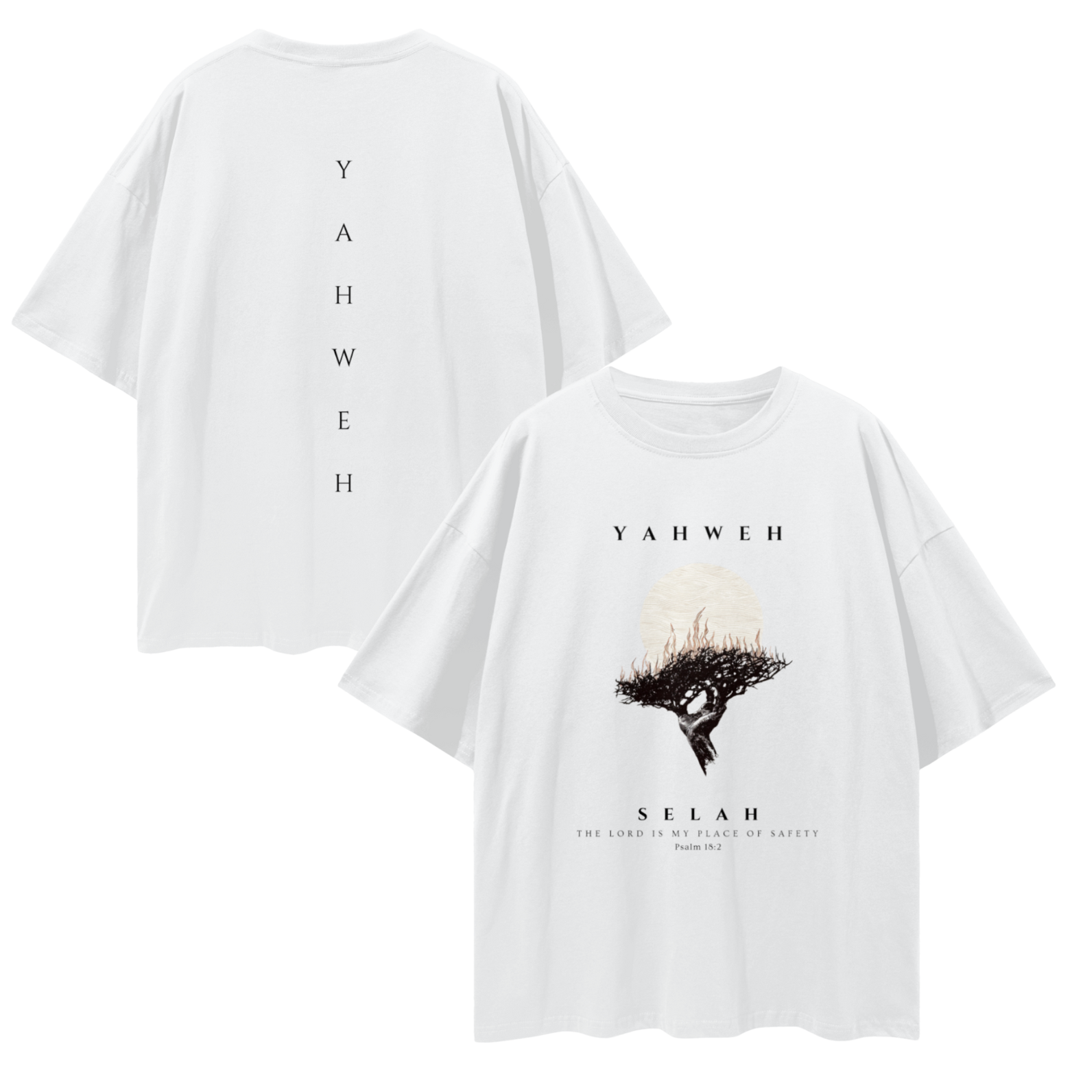 Yahweh Burning Bush - Oversized Tee