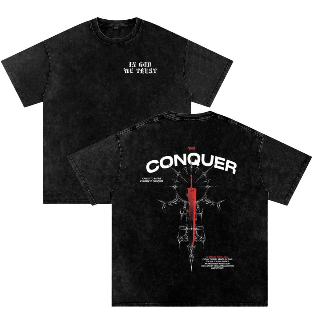 Conquer - Oversized Washed Tee