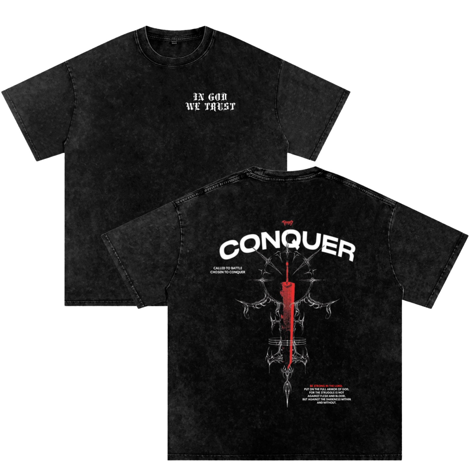 Conquer - Oversized Washed Tee