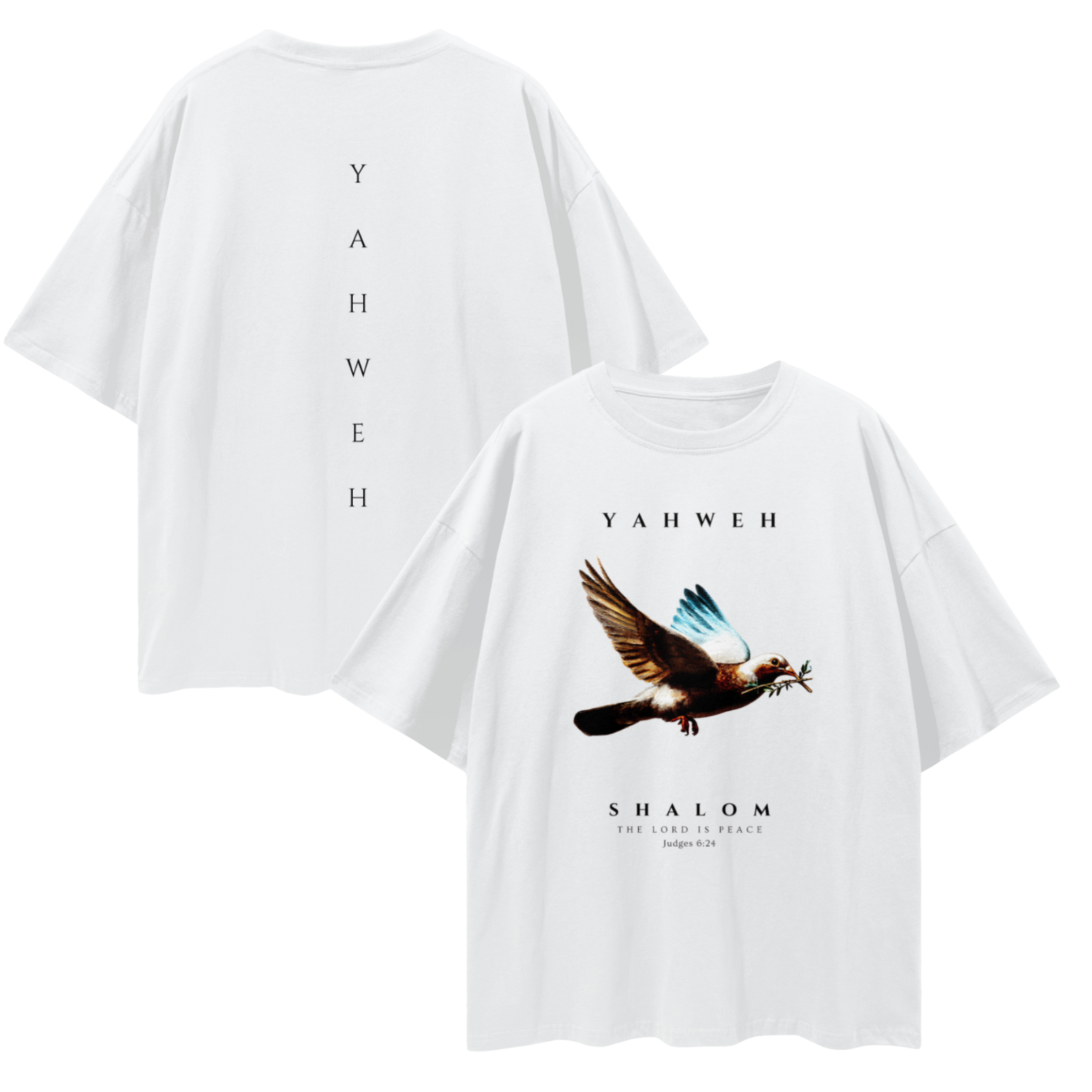 Yahweh Dove - Oversized Tee