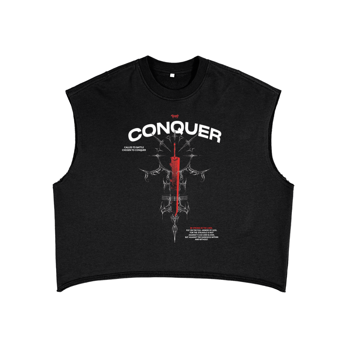Conquer - Fringe Box Cropped Tank