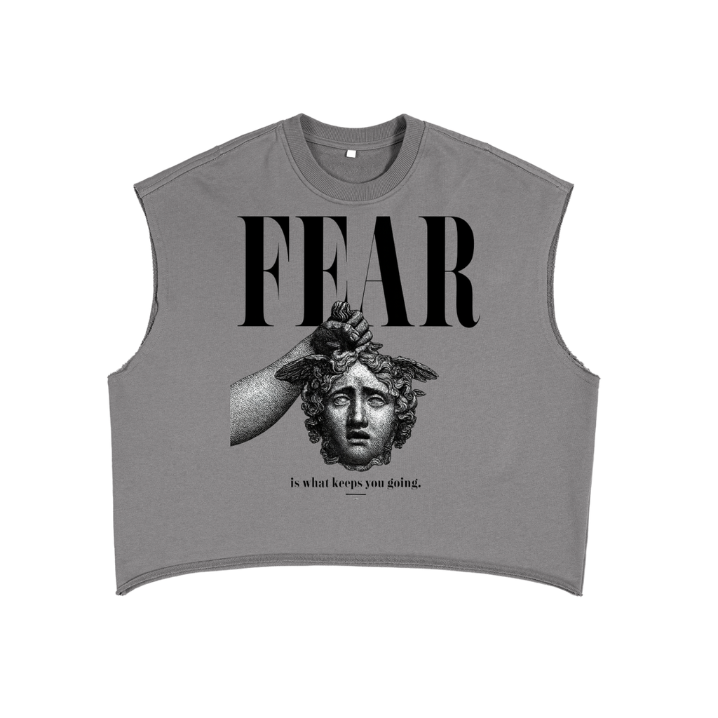 FEAR - Fringe Box Cropped Tank