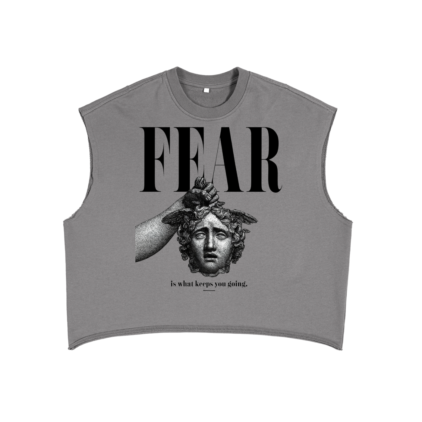 FEAR - Fringe Box Cropped Tank