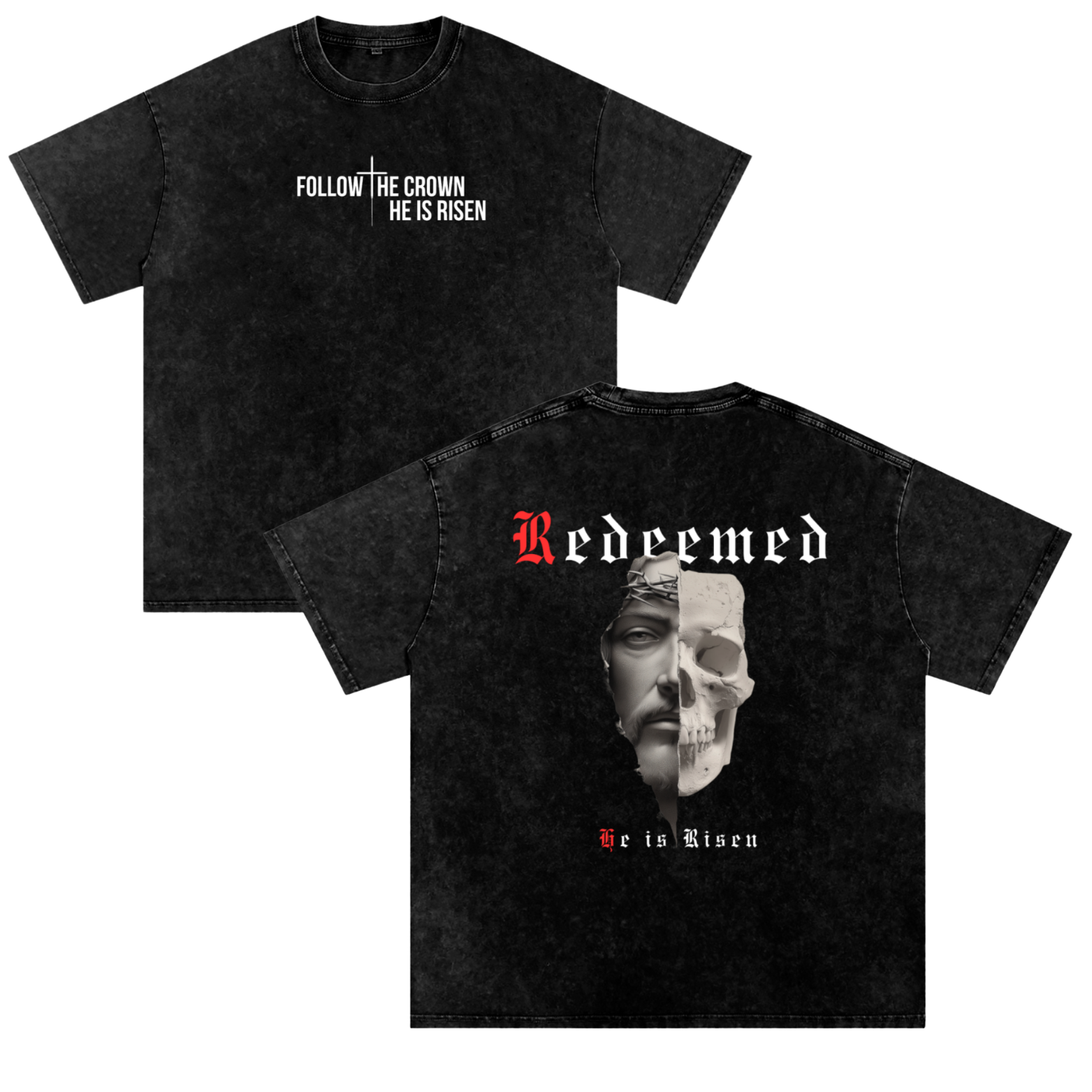He is Risen - Oversized Washed Tee